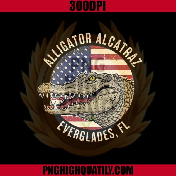 Alligator Alcatraz Png, Alcatraz Parody Png, Meme Florida Everglades Png