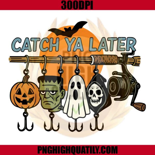 Catch Ya Later PNG, Spooky Vibes PNG, Scary Movie PNG, Trendy Halloween PNG