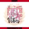 Fifth Grade Vibes Png, Back To School Png, Coquette Teacher Png