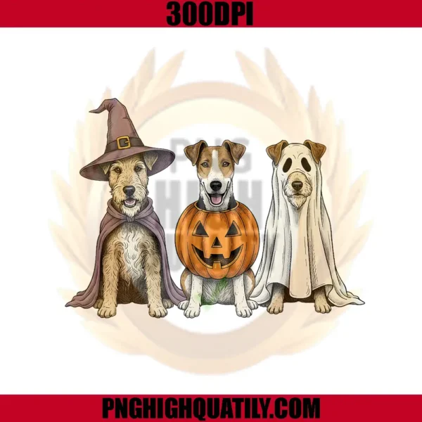 Spooky Ghost Fox PNG, Terrier Pumpkin PNG, Halloween Dog Lover PNG