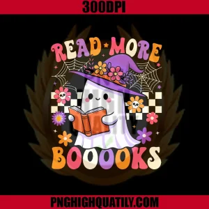 Read More Books Ghost Reading PNG, Book Funny Teacher Halloween PNG