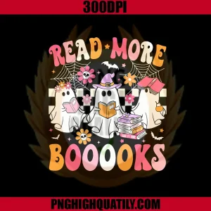 Read More Books Ghosts PNG, Reading Book PNG, Funny Teacher Halloween PNG