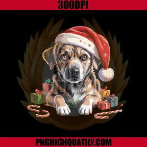 Homeless Dog PNG, Christmas Holiday PNG, Cheer for Animal Lovers PNG