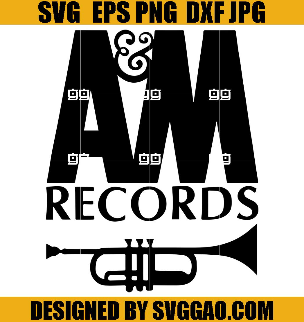 am-records-svg-studio-svg-music-vintage-svg-saxophone-svg