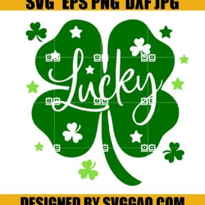 Lucky Shamrock Svg, St. Patrick's Day Svg, Irish Svg