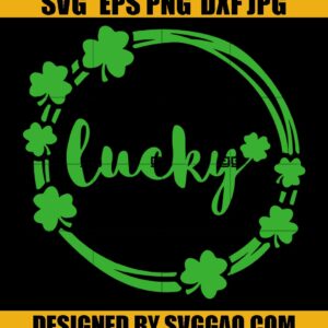 Lucky Svg, St. Patricks Day Svg, Shamrock Svg