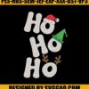 Ho Ho Ho Embroidery Design, Santa Hat Embroidery File 2 Ho Ho Ho Embroidery Design Santa Hat Embroidery File