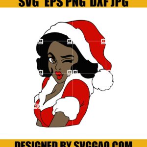 Black-Woman-Santa-Svg_-Black-Woman-Christmas-Svg_-Xmas-Svg