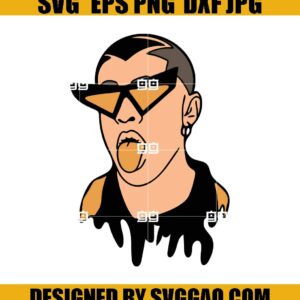 Bad Bunny SVG PNG DXF EPS Cut Files For Cricut Silhouette