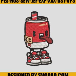 Soft-Drink-Cans-Cartoon-Embroidery-Design