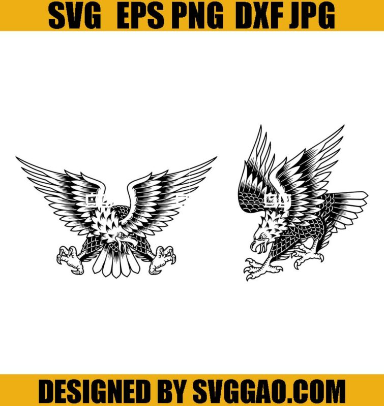 Eagle Bundle Svg PNG DXF EPS Cut Files For Cricut Silhouette – SVGGAO