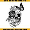 Skull-Roses-Flowers-Svg_-Butterfly-Svg_-Grin-Death-Svg