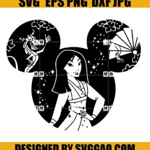 Mulan Svg, Disneyland Ears Svg, Disney Svg