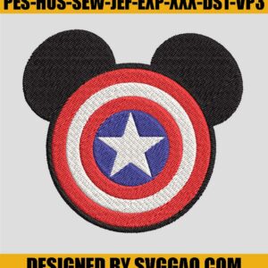 Mickey-Mouse-Captain-America-Embroidery-Design