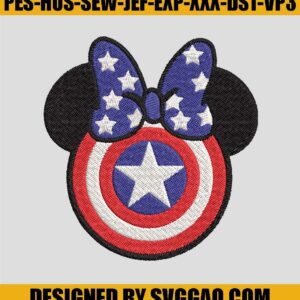 Mickey-Captain-America-Embroidery-Design