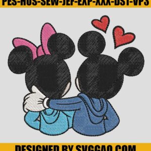 Mickey Love Embroidery Design Svg, Disney Embroidery Files