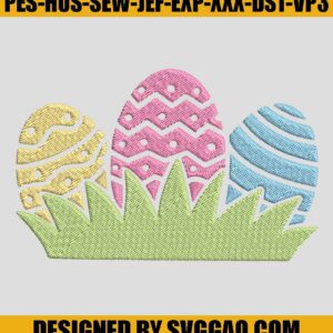 Easter Eggs Embroidery Design, Easter Bunny Embroidery Machine, Happy Easter Embroidery Files