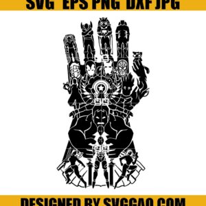 Avengers Svg, Super Hero Svg, Thanos' Hand Svg