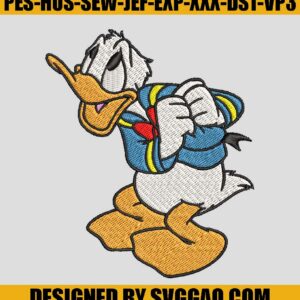 Donald Duck Embroidery Design