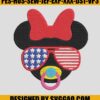 American-Baby-Girl-Sunglasses-Embroidery-File_-Minnie-Disney-Embroidery-Design