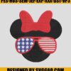 American Girl Sunglasses Embroidery Design, Minnie Flag US Embroidery File 1 American-Girl-Sunglasses-Embroidery-Design_-Minnie-Flag-US-Embroidery-File