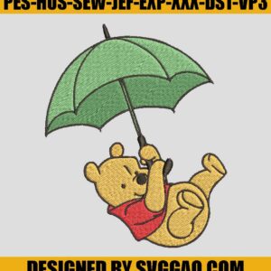 Winnie-The-Pooh-Umbrella-Supershape-Foil-Mylar-Balloon-Embroidery-Machine-File