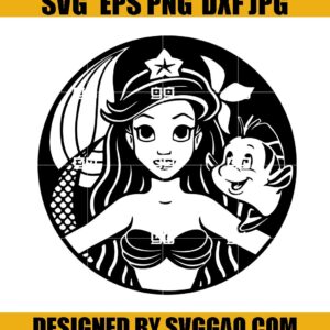 Little Mermaid Starbucks Svg, Starbuck Svg, Drink Svg