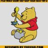 Disney-Winnie-The-Pooh-Eating-Honey-Embroidery-Design