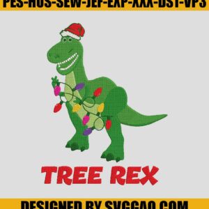 Tree-Rex-Embroidery-Design-Design_-T-rex-Xmas-Embroidery-Machine