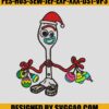 Forky-Christmas-Embroidery-Design,-Toy-Story-Embroidery-File