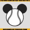 Softball Mickey Embroidery Design, Softball Disney Embroidery File 1 Softball-Mickey-Embroidery-Design_-Softball-Disney-Embroidery-File