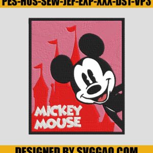Mouse-Frame-Red-Castle-Disney-Embroidery-Design_-Disney-Embroidery-Machine