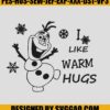 I LIke Warm Hugs Embroidery Machine, Olaf Embroidery File 1 I-LIke-Warm-Hugs-Embroidery-Machine_-Olaf-Embroidery-File