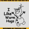 I Like Warm Hugs Embroidery Design, Olaf Embroidery File 2 I-Like-Warm-Hugs-Embroidery-Design_-Olaf-Embroidery-File