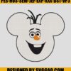 Mickey Olaf Embroidery Design- Disney Embroidery Machine
