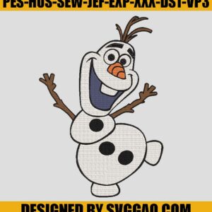 Funny-Olaf-Embroidery-Machine-Disney-Embroidery-File