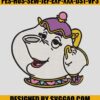 Mrs.Potts And Chip Potts Embroidery Machine, Beauty And The Beast Design 1 Mrs.Potts-And-Chip-Potts-Embroidery-Machine_-Beauty-And-The-Beast-Design