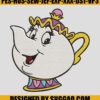 Cute Mrs.Potts Embroidery Design, Beauty And The Beast Embroidery File 1 Cute-Mrs.Potts-Embroidery-Design_-Beauty-And-The-Beast-Embroidery-File