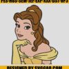 Beautiful Face Belle Princess Embroidery Design, Beauty And The Beast Embroidery File 2 Beautiful-Face-Belle-Princess-Embroidery-Design_-Beauty-And-The-Beast-Embroidery-File