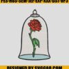 Outline-Flower-In-Glass-Embroidery-File_-Beauty-And-The-Beast-Embroidery-Design