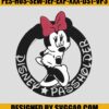 Minnie Passholder Embroidery File, Disney Embroidery File 2 Minnie Passholder Embroidery File_- Disney Embroidery File