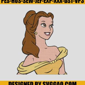 Belle-Princess-Smile-Embroidery-Machine_-Beauty-And-The-Beast-Embroidery-File