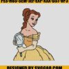 Belle Mirror Embroidery Design, Beauty And The Beast Embroidery File 2 Belle-Mirror-Embroidery-Design_-Beauty-And-The-Beast-Embroidery-File