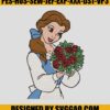 Belle-And-Flower-Embroidery-Design_-Disney-Embroidery-Machine