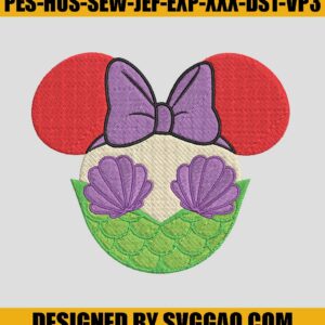 Ariel-Minnie-Embroidery-Design_-Disney-Minnie-Embroidery-File
