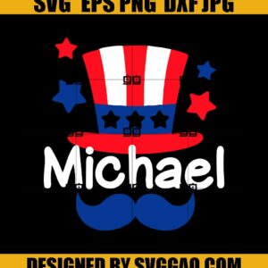 4th of July Svg, USA Flag Hat Svg, American Hat Svg, Kids Patriotic Svg