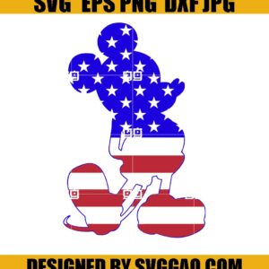 Mickey Mouse American Flag 4th Of July Svg- Disney Svg- Mickey Svg