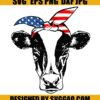 Heifer cow USA-usa bandana Svg- Fourth of July SVG- 4th of July Svg