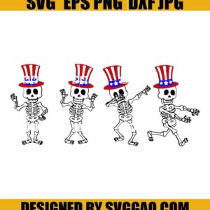 Dancing skeleton 4th of July Svg,4th of july Svg, All American Boy Svg, Independence Day Svg