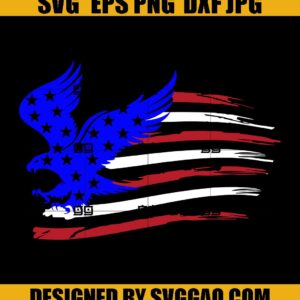 Distressed American Eagle Flag Svg, American Eagle Flag SVG, Eagle Svg, 4th of July Svg
